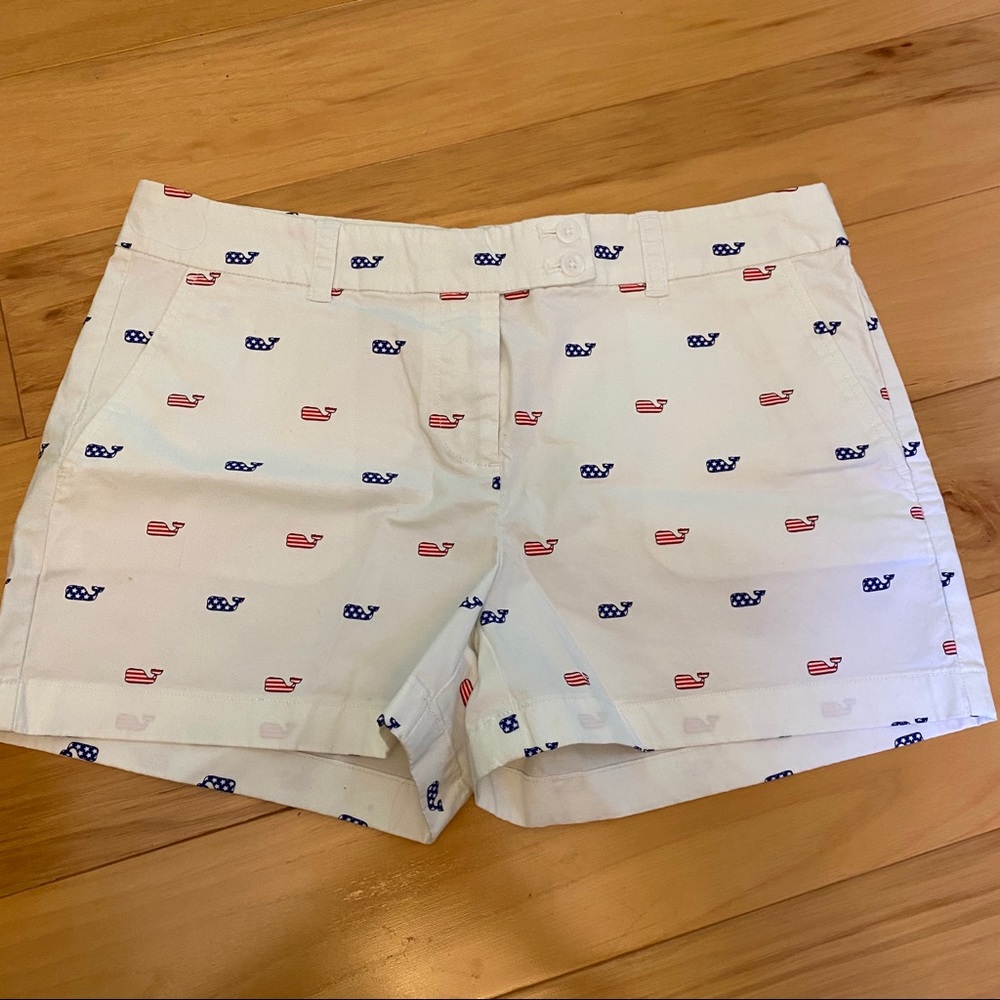 Vineyard Vines American Flag Whale Shorts